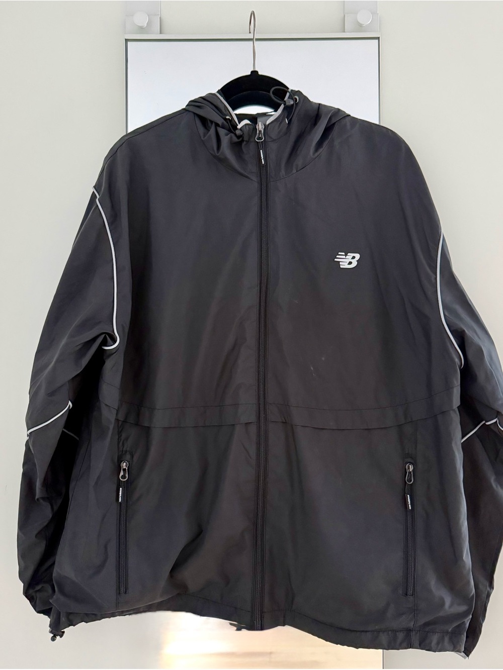New Balance Black Hooded Windbreaker